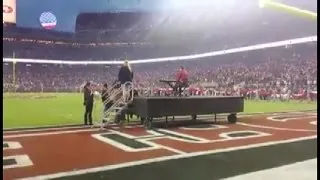 Sarasota homeless man plays national anthem at NFL game