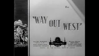 Laurel and Hardy , WAY OUT WEST 1937