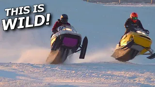 $1000 sleds go RACING! Ditchbanger National practice!
