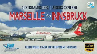 MAIRSEILLE TO INNSBRUCK | FBW A32NX | RNAV APPROACH | MICROSOFT FLIGHT SIMULATOR 2020