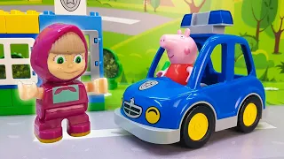 Мультики для самых маленьких с игрушками Лего Дупло Свинка Пеппа. Мультфильмы для детей смотреть.