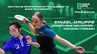 Josephina Neumann - Koharu Itagaki I Einzel-Gruppe Deutsche Meisterschaften U18 2022