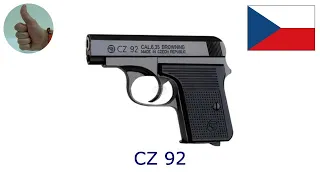 CZ 92, 6,35 mm Browning (6,35x16 mmSR/.25 Auto)