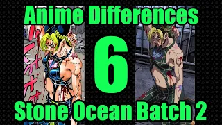 JoJo Anime & Manga Differences Part 6 - Stone Ocean (13-24)