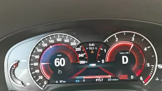 Bmw G31 520d acceleration 0-140km/h