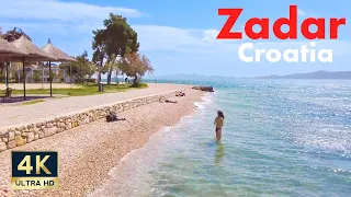 Zadar Croatia 🇭🇷 4K Walking Tour Kolovare Beach 2022