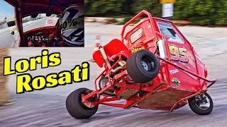 Loris Rosati SHOW + OnBoard - Ape Proto powered by 600cc Honda Hornet engine! - Donuts & Burnouts!