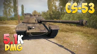 CS-53 - 2 Kills 5.1K DMG - Difficult! - World Of Tanks