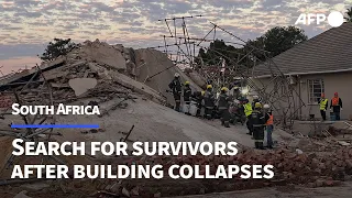 Rescuers search for survivors after deadly S.Africa building collapse | AFP