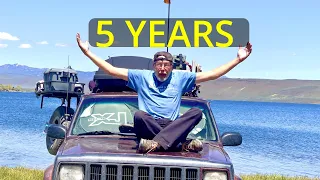 5 year anniversary living full-time in my Jeep Cherokee XJ ￼