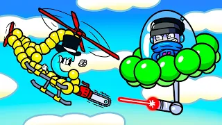 We Build Dumb Helicopters and Stupid UFOs and Battle in Draw and Fight 3D!