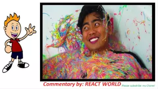 SILLY STRING SLIME BATH CHALLENGE! :react video
