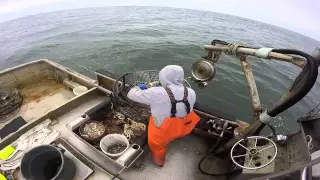 One manning commercial crab boat. F/V pacific stalker