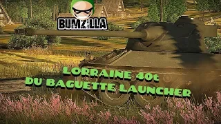 War Thunder ( Lorraine 40t 7.0 DU baguette launcher )