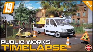 🚧 Scraping Dirt Of An Old Driveway & Clearing Wood From A Plot - Public Works⭐ FS19 Le Village TP