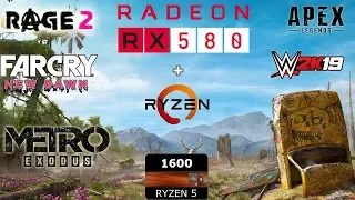 RX 580 + Ryzen 5 1600 Test in 5 Games