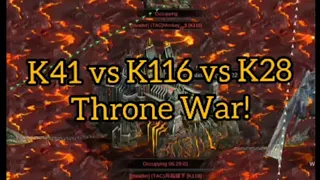 Throne War K41 vs K116 vs K28 | Clash of Empire
