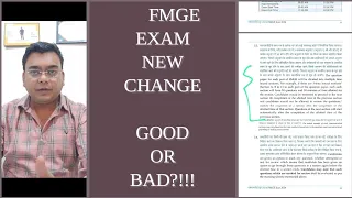 FMGE EXAM NEW CHANGE IN PAPER PATTERN?! IS IT EFFECT RESULTS?! IS MBBS ABROAD GETTING MORE DEFICULT?