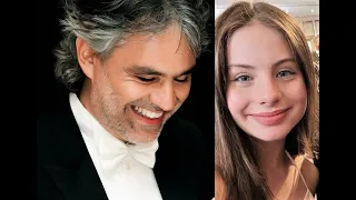 Mashup / Andrea Bocelli / Emanne Beasha / Singing "The Prayer" / Andrea aged 57, Emanne aged 13 /