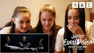 STAND UNIQU3 react to their Music Video | Junior Eurovision 2023 | CBBC