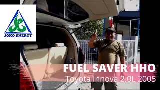 Fuel saver HHO on Toyota Innova 2.0L 2005 | Joko Energy