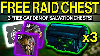 Destiny 2 | HOW to SOLO Garden of Salvation Raid CHEST! | Up to 3 FREE Chests Per Week! | RAID MODS!