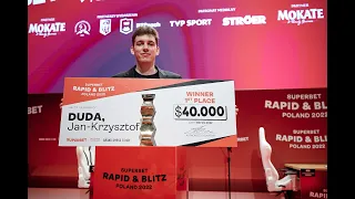 Jan-Krzysztof Duda triumfuje w Warszawie! - dzień 5 Superbet Rapid&Blitz Poland