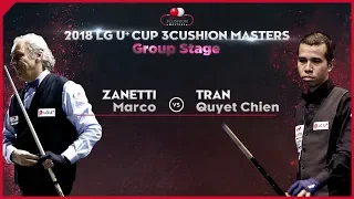 [3 Cushion] ZANETTI Marco v TRAN Quyet Chien l 2018 LG U⁺ Cup  3 Cushion Masters l C_01 I Billiards