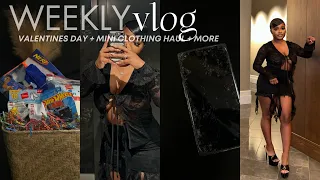 WEEKLY VLOG: MINI TRY ON HAUL + VALENTINES DIY BASKET + CONTENT & MORE | DAHRIEE THE DOLL