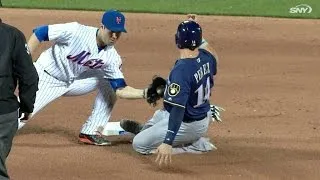 MIL@NYM: Rivera cuts down Perez after call overturned