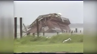 Watch the incredible damage that was done by Hurricane Alicia in 1983