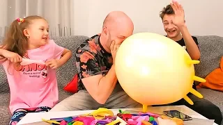 Вызов Надуй и лопни за одну минуту / Blow up challenge