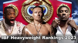 IBF release NEW Heavyweight Rankings for 2023 - Anthony Joshua, Deontay Wilder, Oleksandr Usyk!!