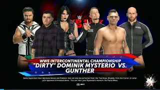 "💥 WWE 2K24 FULL MATCH —  Dominik Mysterio vs. Gunther  —  WWE  Intercontinental Title Match