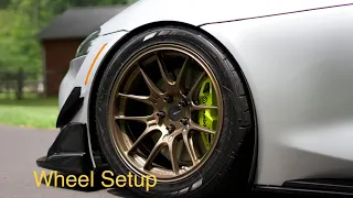 A90 Supra wheel and tire set up