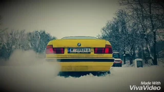 E34 540i  Winter fun