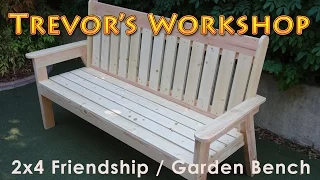 2x4 friendship / garden bench