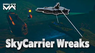 Submarine Finds SkyCarrier Wrecks! - Modern Warships