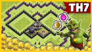 Clash of Clans - SpeedBuild Townhall 7 (TH7) Dark Elixir Farming Base w/ Air Sweeper!