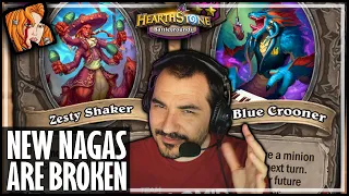 DEEP BLUE NAGAS ARE ACTUALLY BROKEN?? - Hearthstone Battlegrounds