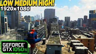 Marvel's Spider-Man Remastered GTX 1050 Tİ - 1080p Low, Medium, High,