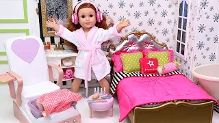 20 min Play Dolls creative ideas for spa routine!