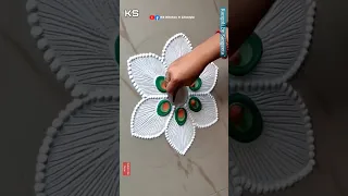 Diwali Rangoli by Sangeeta 🙏👌 #shorts #viral #shortvideo #easy #simple #short #goviral #video