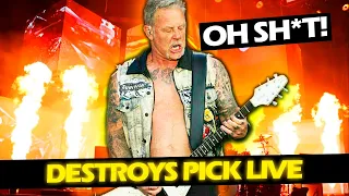 JAMES HETFIELD DESTROYS HIS PICK PLAYING PURE THRASH METAL LIVE #METALLICA 2022