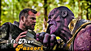 Pasoori Ft.Thor ❤️ Pasoori X Thor Edit 😈 Chris Hemsworth Status 💢  Saturday special video 😉 #short