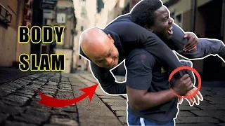 How to defend a body slam | Street Fight