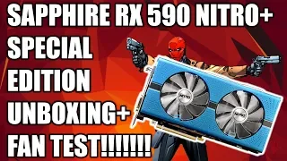 Sapphire RX 590 Nitro+ Special Edition Unboxing + Fan Test