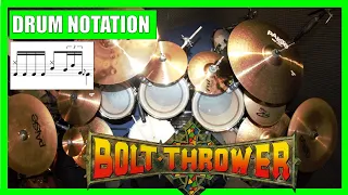 BOLT THROWER - When Cannons Fade (Drum cover with drum notation)