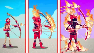 EVOLUTION OF ULTIMATE FIRE ARCHERS | TABS - Totally Accurate Battle Simulator