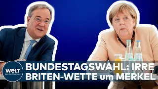 BUNDESTAGSWAHL 2021: Irre Briten-Wette! Angela Merkel bleibt bis Silvester Kanzlerin I WELT News